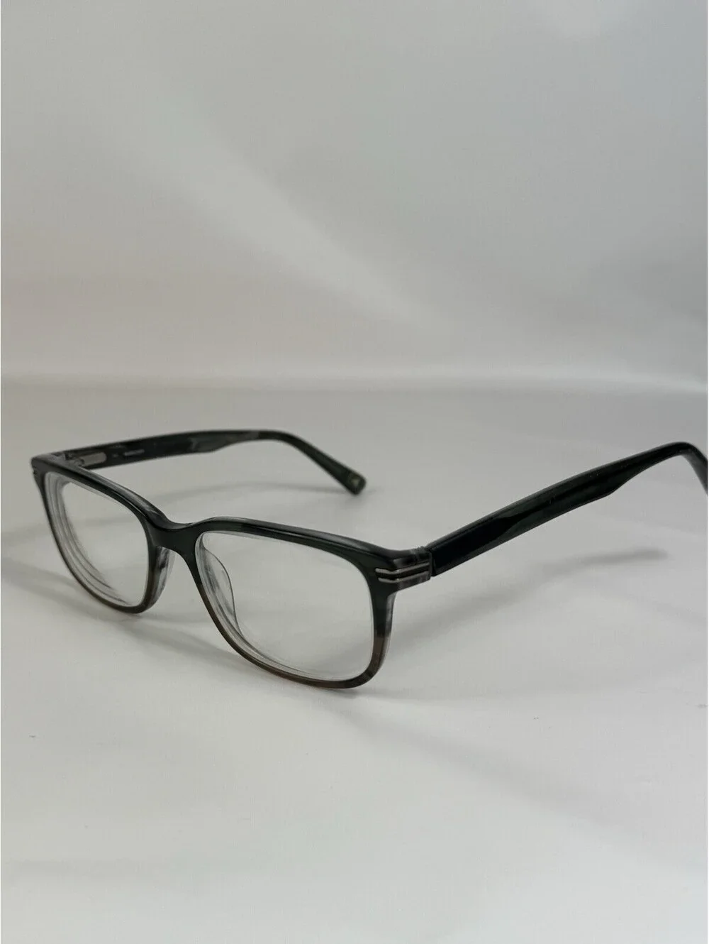Marchon NYC 53:17 140 Black / Green Mens Eye Glasses Frames Only